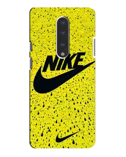 Чехол для OnePlus 7 Pro с картинкой «Желтый текстурный Nike»