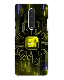 Чехол для OnePlus 7 Pro с картинкой «Nike — золотая искра»