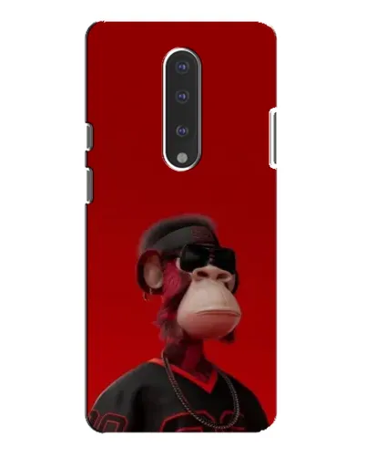 Чехол для OnePlus 7 Pro с картинкой «Bored Ape в красном»