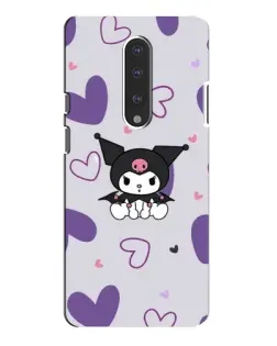 Чохол для OnePlus 7 Pro з картинкою «Kuromi та лавандові серця»