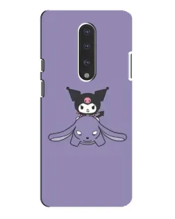 Чохол для OnePlus 7 Pro з картинкою «Kuromi на ліловому фоні»