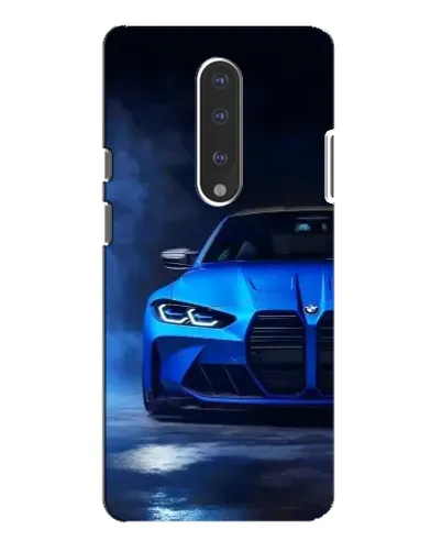 Чехол для OnePlus 7 Pro с картинкой «Голубая BMW M4»