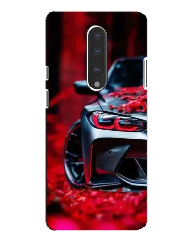 Чехол для OnePlus 7 Pro с картинкой «Спортивная BMW и цветы»