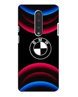 Чехол для OnePlus 7 Pro с картинкой «Логотип BMW и неоновые дуги»