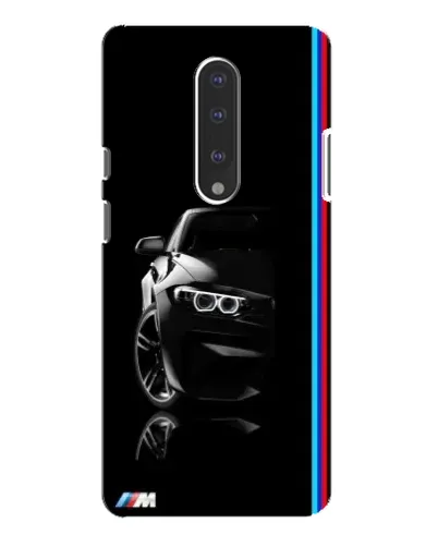 Чехол для OnePlus 7 Pro с картинкой «Силуэт BMW в темноте»