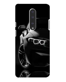Чехол для OnePlus 7 Pro с картинкой «Черная BMW — профиль»
