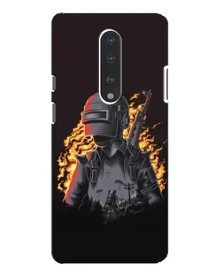Чохол для OnePlus 7 Pro з картинкою «PUBG — вогняний силует»