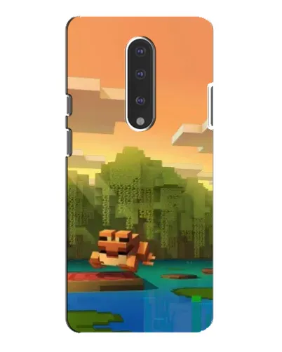 Чохол для OnePlus 7 Pro з картинкою «Майнкрафт захід сонця»