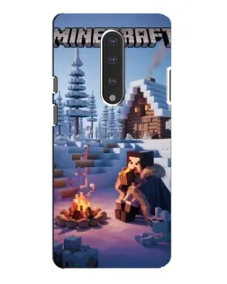 Чохол для OnePlus 7 Pro з картинкою «Зимовий Minecraft»