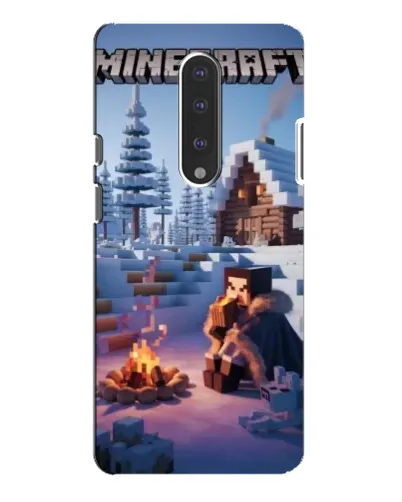 Чохол для OnePlus 7 Pro з картинкою «Зимовий Minecraft»