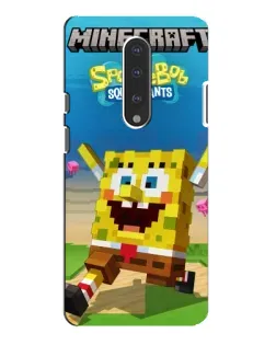 Чохол для OnePlus 7 Pro з картинкою «Губка Боб Minecraft»