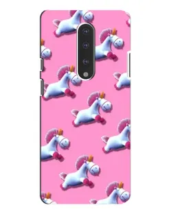 Чехол для OnePlus 7 Pro с картинкой «Единороги на розовом»