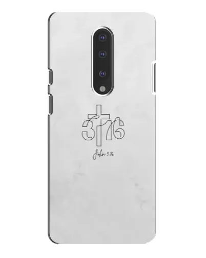 Чехол для OnePlus 7 Pro с картинкой «Иоанна 3:16 Крест»