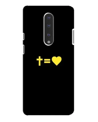 Чехол для OnePlus 7 Pro с картинкой «Сердце и Крест»