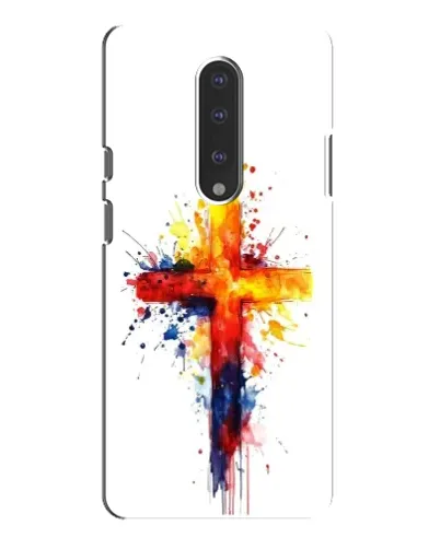 Чехол для OnePlus 7 Pro с картинкой «Акварельный крест»