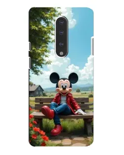 Чехол для OnePlus 7 Pro с картинкой «Микки на скамейке»