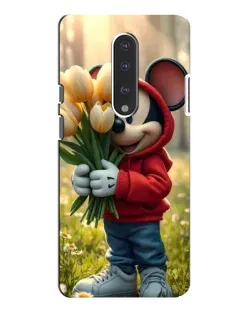 Чехол для OnePlus 7 Pro с картинкой «Микки с тюльпанами»