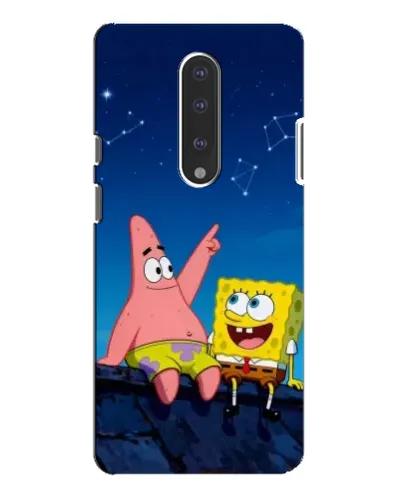 Чехол для OnePlus 7 Pro с картинкой «Губка Боб и Патрик ночью» Чехол для OnePlus 7 Pro с картинкой «Губка Боб и Патрик ночью»