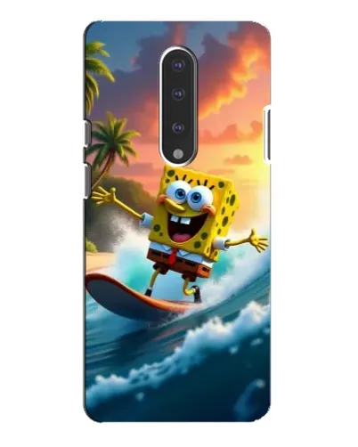 Чехол для OnePlus 7 Pro с картинкой «Губка Боб серфингист» Чехол для OnePlus 7 Pro с картинкой «Губка Боб серфингист»