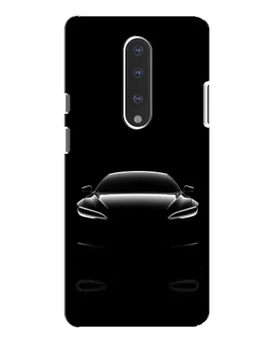 Чехол для OnePlus 7 Pro с картинкой «Силуэт Tesla Night»