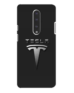 Чехол для OnePlus 7 Pro с картинкой «Стальной логотип Tesla»