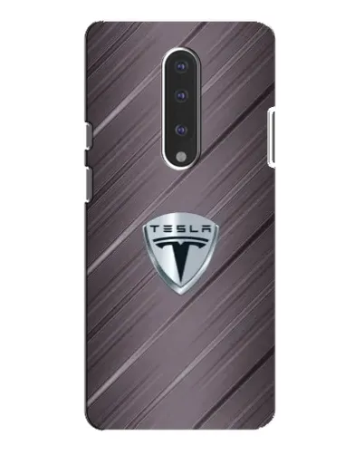 Чехол для OnePlus 7 Pro с картинкой «Металлическая текстура Tesla»