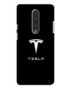 Чехол для OnePlus 7 Pro с картинкой «Tesla White Logo»