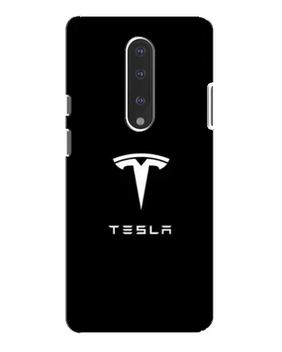 Чехол для OnePlus 7 Pro с картинкой «Tesla White Logo»