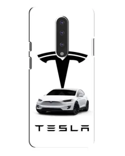 Чехол для OnePlus 7 Pro с картинкой «Tesla White Style»
