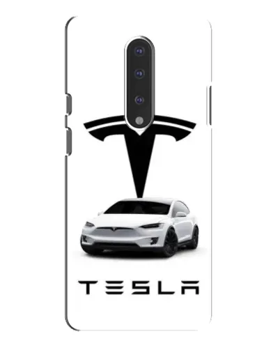 Чехол для OnePlus 7 Pro с картинкой «Tesla White Style»
