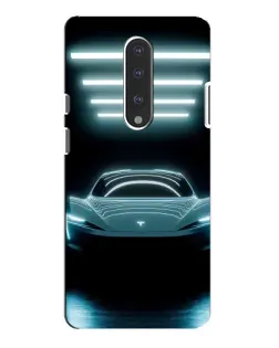 Чехол для OnePlus 7 Pro с картинкой «Tesla в неоне»