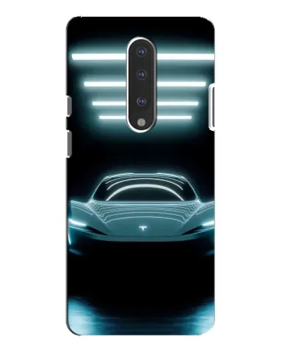 Чехол для OnePlus 7 Pro с картинкой «Tesla в неоне»