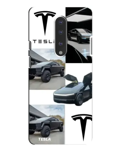 Чехол для OnePlus 7 Pro с картинкой «Коллаж Cybertruck Tesla»