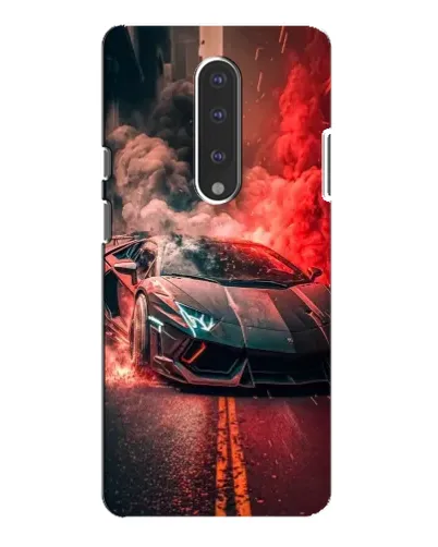 Чохол для OnePlus 7 Pro з картинкою «Lamborghini червоний дим»