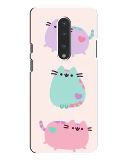 Чехол для OnePlus 7 Pro с картинкой «Pusheen трио»