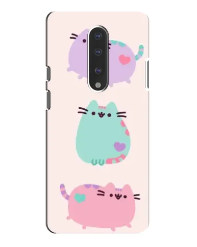 Чехол для OnePlus 7 Pro с картинкой «Pusheen трио»