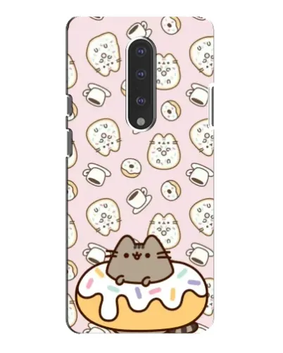 Чехол для OnePlus 7 Pro с картинкой «Пушин на пончике»