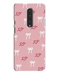 Чохол для OnePlus 7 Pro з картинкою «Серця та банти»