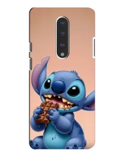 Чехол для OnePlus 7 Pro с картинкой «Стич ест шоколад»