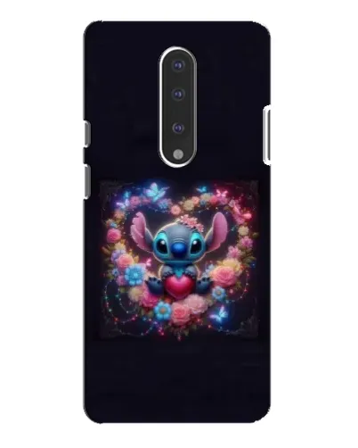 Чехол для OnePlus 7 Pro с картинкой «Stitch в цветах»