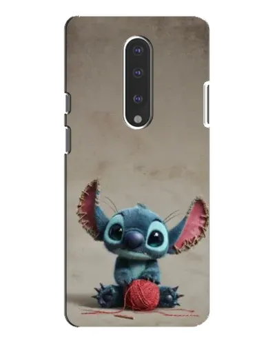 Чехол для OnePlus 7 Pro с картинкой «Стич на коричневом фоне»