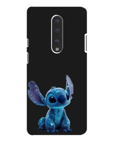 Чехол для OnePlus 7 Pro с картинкой «Стич на черном»