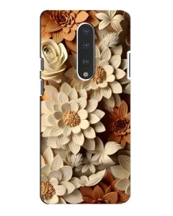 Чохол для OnePlus 7 Pro з картинкою «Бежевий флористичний декор»
