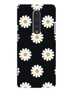 Чохол для OnePlus 7 Pro з картинкою «Ромашки на чорному»