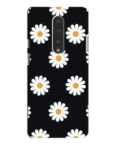 Чохол для OnePlus 7 Pro з картинкою «Ромашки на чорному»