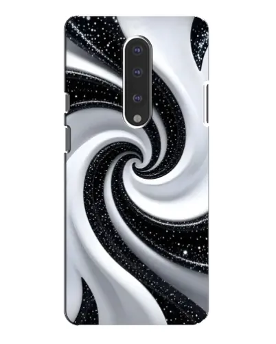 Чохол для OnePlus 7 Pro з картинкою «Чорно-біла спіраль»