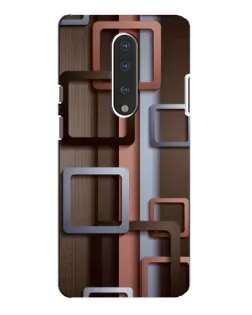 Чохол для OnePlus 7 Pro з картинкою «Коричневі об'ємні квадрати»