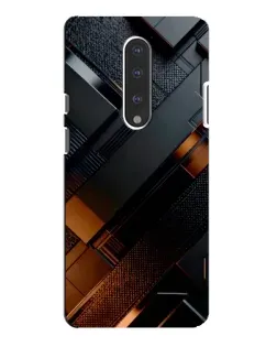 Чохол для OnePlus 7 Pro з картинкою «Чорні геометричні блоки»