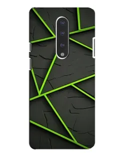 Чохол для OnePlus 7 Pro з картинкою «Зелені геометричні лінії»