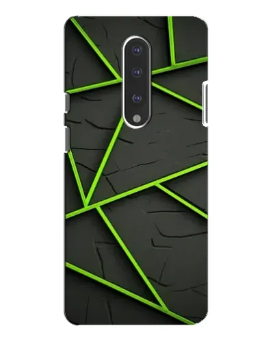 Чохол для OnePlus 7 Pro з картинкою «Зелені геометричні лінії»